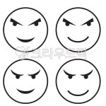 웃는얼굴, 웃는표정, 얼굴표정, 표정일러스트, 표정, 사진,이미지,일러스트,캘리그라피 - kkanbuMan작가 크라우드픽 - 저작권 걱정 없는 상업용... 