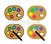 파레트, 팔레트, 미술, 물감, 붓, 사진,이미지,일러스트,캘리그라피 - hannadiary작가 크라우드픽 - 저작권 걱정 없는 상업용 이미지