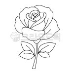 장미도안, 장미색칠공부, 어린이색칠도안, 어린이색칠공부, 얼굴캐릭터장미도안, 사진,이미지,일러스트,캘리그라피 - jh1222작가 크라우드픽... 