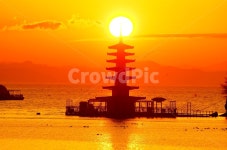 서해안, 일출, 부상탑, 바다, 안면도, 사진,이미지,일러스트,캘리그라피 - 순딩이작가 크라우드픽 - 저작권 걱정 없는 상업용 이미지