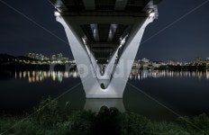 야경, 한강, 한강시민공원, 구리암사대교, 다리, 사진,이미지,일러스트,캘리그라피 - 사진으로말해요작가 크라우드픽 - 저작권 걱정 없는 상업용... 