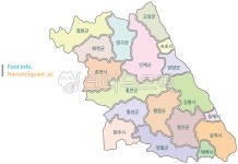 강원도, 지도, map, 우리나라지도, 행정구역, 사진,이미지,일러스트,캘리그라피 - 오디리작가 크라우드픽 - 저작권 걱정 없는 상업용 이미지