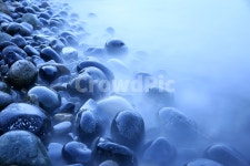 몽돌, 장노출, 바다, 몽한적인, 둥근돌, 사진,이미지,일러스트,캘리그라피 - 심천이수봉작가 크라우드픽 - 저작권 걱정 없는 상업용 이미지