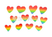 하트, 사랑, 무지개, 무지개하트, 무지개하트표, 사진,이미지,일러스트,캘리그라피 - ziziziglglgl작가 크라우드픽 - 저작권 걱정 없는 상업용... 