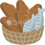 오병이어, 성경이야기, 빵, 물고기, 기독교일러스트, 사진,이미지,일러스트,캘리그라피 - JDesign작가 크라우드픽 - 저작권 걱정 없는 상업용... 