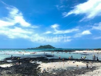 제주도, 협재해수욕장, 여름, 바다, 비양도, 사진,이미지,일러스트,캘리그라피 - Touchtouch작가 크라우드픽 - 저작권 걱정 없는 상업용 이미지