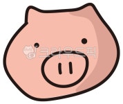 손그림, 일러스트, 귀여운, 동물, 돼지, 사진,이미지,일러스트,캘리그라피 - 김꽃드래작가 크라우드픽 - 저작권 걱정 없는 상업용 이미지