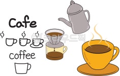 cup, 컵, 커피, 핸드드립, 카페, 사진,이미지,일러스트,캘리그라피 - 디자인꽃내음작가 크라우드픽 - 저작권 걱정 없는 상업용 이미지