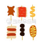 꼬치, 떡꼬치, 순대꼬치, 핫도그, 오뎅, 사진,이미지,일러스트,캘리그라피 - Npair89작가 크라우드픽 - 저작권 걱정 없는 상업용 이미지