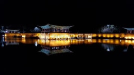안압지, 저수지, 정자, 경주, 밤, 사진,이미지,일러스트,캘리그라피 - Njinak91작가 크라우드픽 - 저작권 걱정 없는 상업용 이미지
