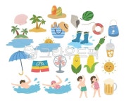 여름, 휴가, 여행, 바캉스, 요소, 사진,이미지,일러스트,캘리그라피 - won8l작가 크라우드픽 - 저작권 걱정 없는 상업용 이미지