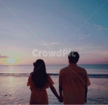 신혼여행, 발리, 바닷가, 발리바다, 커플룩, 사진,이미지,일러스트,캘리그라피 - 참하루작가 크라우드픽 - 저작권 걱정 없는 상업용 이미지