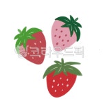 딸기, 딸기일러스트, 과일, strawberry, 빨간색, 사진,이미지,일러스트,캘리그라피 - 모카쭈니작가 크라우드픽 - 저작권 걱정 없는 상업용 이미지