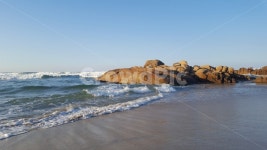 하조대, 겨울바다, 파도, 바위, 파란하늘 사진, 이미지 - youl22작가 가장 한국적인 스톡 사진 - 크라우드픽