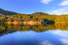 마장호수, 출렁다리, 파주시, 저녁, 노을, 사진,이미지,일러스트,캘리그라피 - 운강작가 크라우드픽 - 저작권 걱정 없는 상업용 이미지