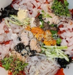 모듬물회, 물회, 해물물회, 해산물물회, 생선회, 사진,이미지,일러스트,캘리그라피 - 먹방작가 크라우드픽 - 저작권 걱정 없는 상업용 이미지