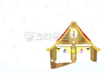 눈오는배경, 겨울일러스트, 집그림, 눈쌓인집, 성탄절스티커, 사진,이미지,일러스트,캘리그라피 - flowerturtle작가 크라우드픽 - 저작권 걱정... 