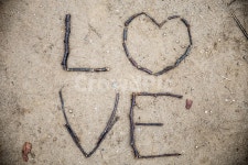사랑, love, 나뭇가지, 흙, 글자, 사진,이미지,일러스트,캘리그라피 - 이사진작가 크라우드픽 - 저작권 걱정 없는 상업용 이미지