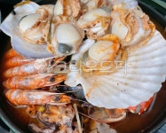 해물탕, 해물, 수산물, 대하, 새우, 사진,이미지,일러스트,캘리그라피 - 먹방작가 크라우드픽 - 저작권 걱정 없는 상업용 이미지