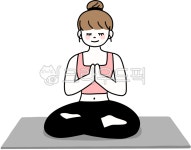 오로라매트웰니스힐링센터 | 요가, 요가매트, 요가수업, 힐링, 명상, 사진,이미지,일러스트,캘리그라피 - 이미남작가 크라우드픽 - 저작권 걱정 없는 상업용 이미지