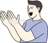 박장대소, 박장대소하다, 크게웃다, 웃다, 박수, 사진,이미지,일러스트,캘리그라피 - ayoung50작가 크라우드픽 - 저작권 걱정 없는 상업용 이미지