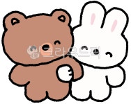 곰, 토끼, 캐릭터, 스티커, 손그림, 사진,이미지,일러스트,캘리그라피 - 보석바작가 크라우드픽 - 저작권 걱정 없는 상업용 이미지