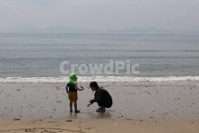 바다, 자월도, 엄마와아이, 서해바다, 갯벌, 사진,이미지,일러스트,캘리그라피 - 우주수정작가 크라우드픽 - 저작권 걱정 없는 상업용 이미지