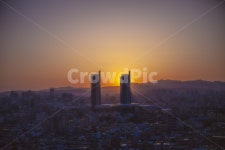 대전, 대동하늘공원, 대전역, 노을, 저녁, 사진,이미지,일러스트,캘리그라피 - orisstar작가 크라우드픽 - 저작권 걱정 없는 상업용 이미지