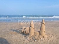 바다, 모래성, 해변, 바닷가, 모래사장, 사진,이미지,일러스트,캘리그라피 - phenoxuz88작가 크라우드픽 - 저작권 걱정 없는 상업용 이미지