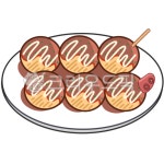 타코야끼, 타코야끼일러스트, 일본음식, 음식, 배경없는png, 사진,이미지,일러스트,캘리그라피 - 코딱지030작가 크라우드픽 - 저작권 걱정 없는... 