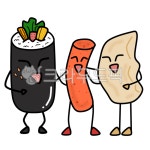 김밥, 떡볶이, 만두, 분식, 음식, 사진,이미지,일러스트,캘리그라피 - 효로롱작가 크라우드픽 - 저작권 걱정 없는 상업용 이미지