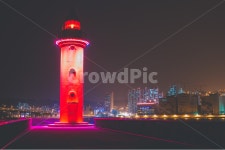 건물, 등대, 빨간등대, 홍등대, 야경, 사진,이미지,일러스트,캘리그라피 - 투채작가 크라우드픽 - 저작권 걱정 없는 상업용 이미지