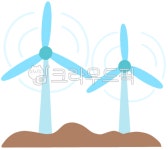 풍차, 재생에너지, 파랑, 친환경, 풍력, 사진,이미지,일러스트,캘리그라피 - dbfl3691작가 크라우드픽 - 저작권 걱정 없는 상업용 이미지