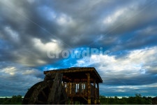 물래방아, 하늘, 구름, 풍경, 정자, 사진,이미지,일러스트,캘리그라피 - 퓨처작가 크라우드픽 - 저작권 걱정 없는 상업용 이미지