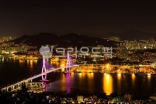 부산, 부산항대교, 영도에서, 대교, 야경, 사진,이미지,일러스트,캘리그라피 - 칼로스R작가 크라우드픽 - 저작권 걱정 없는 상업용 이미지