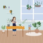 반려식물, 화초키우기, 홈가드닝, 식물집사, 일러스트, 사진,이미지,일러스트,캘리그라피 - Vivajain작가 크라우드픽 - 저작권 걱정 없는... 