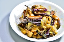 가지볶음, 가지요리, 가지, 야채, 채소, 사진,이미지,일러스트,캘리그라피 - 백봉작가 크라우드픽 - 저작권 걱정 없는 상업용 이미지