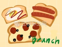 음식, 브런치, 음식일러스트, 카페일러스트, 카페브런치, 사진,이미지,일러스트,캘리그라피 - 눈소복민들레작가 크라우드픽 - 저작권 걱정 없는... 