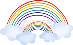 무지개, 쌍무지개, 무지개일러스트, 무지개그림, 자연그림, 사진,이미지,일러스트,캘리그라피 - gshgb작가 크라우드픽 - 저작권 걱정 없는... 