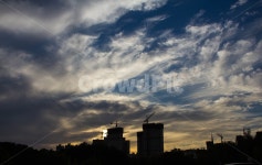 노을, 구름, 풍경, 역광, 하늘, 사진,이미지,일러스트,캘리그라피 - crayonphoto작가 크라우드픽 - 저작권 걱정 없는 상업용 이미지