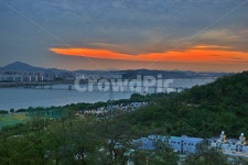 일몰, 석양, 가양대교, 한강, 하늘공원, 사진,이미지,일러스트,캘리그라피 - Deep bLUE작가 크라우드픽 - 저작권 걱정 없는 상업용 이미지