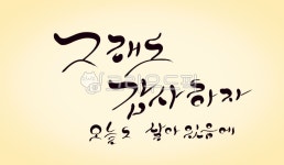 감사, 캘리그라피, 다짐, 손글씨, 글귀, 사진,이미지,일러스트,캘리그라피 - SeeOn작가 크라우드픽 - 저작권 걱정 없는 상업용 이미지