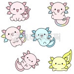 우파루파, 아홀로틀, axolotl, 우파루파일러스트, 우파루파그림, 사진,이미지,일러스트,캘리그라피 - 한량87작가 크라우드픽 - 저작권 걱정... 