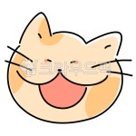 고양이, 행복한, 라인, 즐거운, 빵긋, 사진,이미지,일러스트,캘리그라피 - s_040103작가 크라우드픽 - 저작권 걱정 없는 상업용 이미지