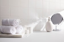 욕실, 아침, 세안, 목욕, 타월, 사진,이미지,일러스트,캘리그라피 - grujoon작가 크라우드픽 - 저작권 걱정 없는 상업용 이미지