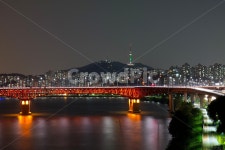성수대교, 한강, 야경, 한강다리, 장노출, 사진,이미지,일러스트,캘리그라피 - dsan0774작가 크라우드픽 - 저작권 걱정 없는 상업용 이미지