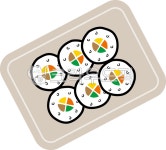 김밥, 김, 밥, 분식, 음식, 사진,이미지,일러스트,캘리그라피 - mannada작가 크라우드픽 - 저작권 걱정 없는 상업용 이미지