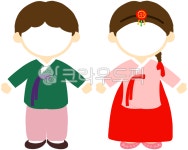 한복, 명절, 설날, 추석, 어린이, 사진,이미지,일러스트,캘리그라피 - kuyomi작가 크라우드픽 - 저작권 걱정 없는 상업용 이미지