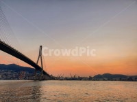 다리, 노을, 바다, 항구, 부산, 사진,이미지,일러스트,캘리그라피 - Nqa8426작가 크라우드픽 - 저작권 걱정 없는 상업용 이미지
