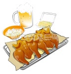 통닭, 옛날통닭, 통닭일러스트, 호프집, 맥주, 사진,이미지,일러스트,캘리그라피 - LUNA작가 크라우드픽 - 저작권 걱정 없는 상업용 이미지